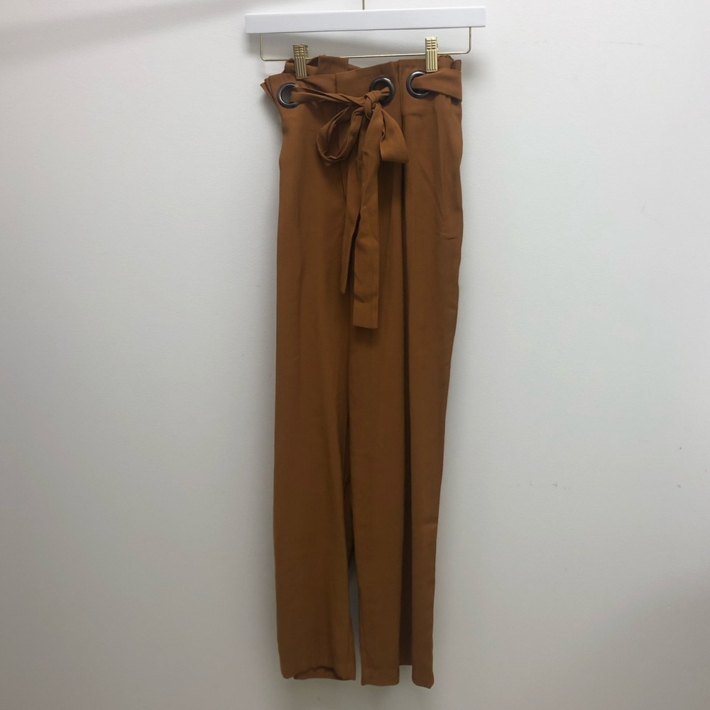 BROWN PAPER BAG PANTS